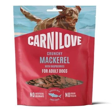 Carnilove Crunchy Snack - Makréla Hússal és Málnával 200g