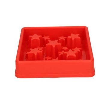 EAT SLOW LIVE LONGER STAR HABZSOLÁSGÁTLÓ TÁL  -  PIROS