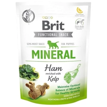 Brit Care Dog Functional Snack Mineral Ham - jutalomfalat kölyökkutyáknak sonkával és hínárral