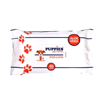 Puppies Eyes &amp; Ears Nedves Törlőkendő 40db-os