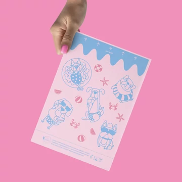 Bag Organi kutyajó zacskó sétákhoz - bubble gum