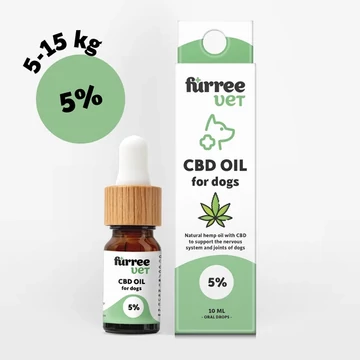 Fürree VET CBD olaj kutyáknak 5% - 15 kg alatt