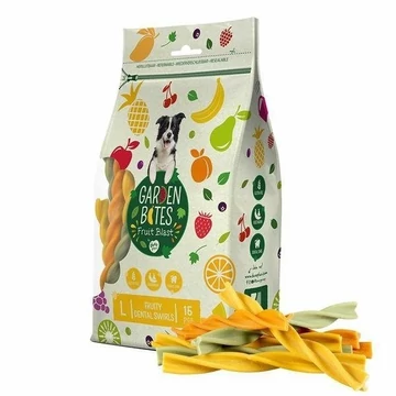 DUVO+ Garden bites - gyümölcsös fogtisztító rudak L 15db/tasak