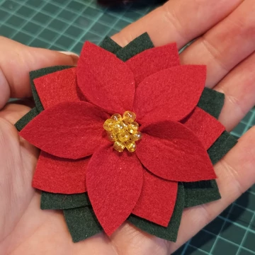 Mikulásvirág nyakörvdísz