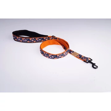 Narancssárga gombás póráz 120 cm