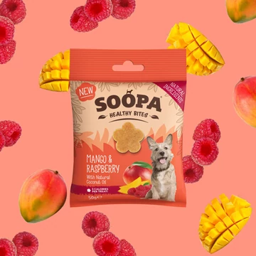 SOOPA Healthy Bites - mangóval és málnával 50g