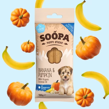 SOOPA Puppy Sticks - banánnal és sütötökkel 100gr