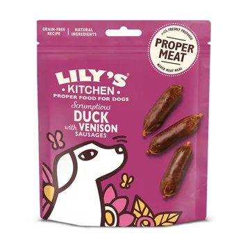 Lily's Kitchen Minikolbászkák - kacsa és szarvashússal 70g