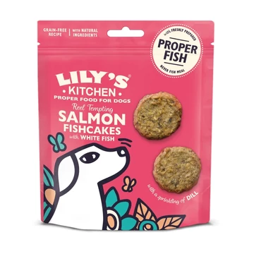Lily's Kitchen Dog Salmon Fishcakes Treat 70 g - lazac és fehérhal
