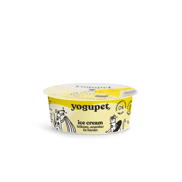 Yogupet - Ice Cream - Joghurt kutyáknak/cicáknak - Ananász, Kókusz és Banán
