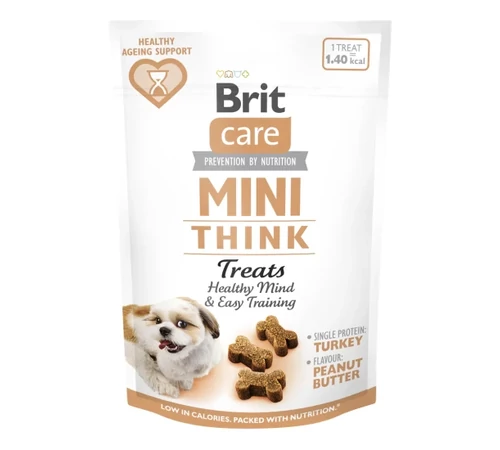 Brit Care Mini Treats Think 50g - pulyka és sütőtök
