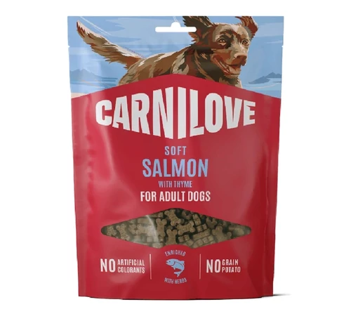 Carnilove Dog Soft Snack Salmon With Thyme - Lazac Kakukkfűvel kistestű kutyáknak 200g