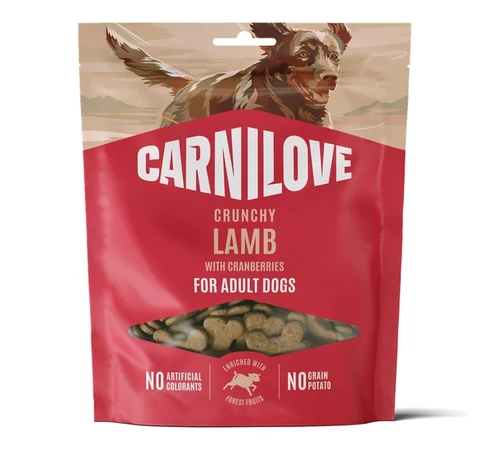 Carnilove Crunchy Snack - Bárány hússal és vörös áfonyával 200g
