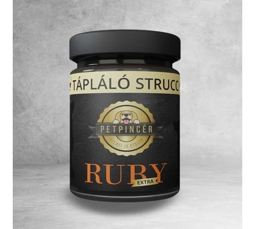 RUBY EXTRA - tápláló strucc 80% hústartalom 300g