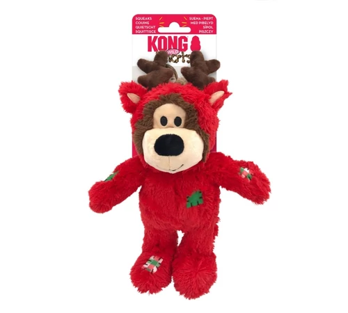 Kong Holiday Wildknots mackó - Rénszarvas (M/L)
