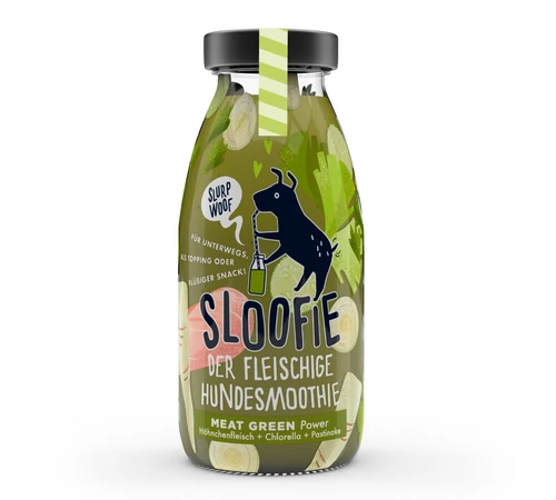 SLOOFIE - MEAT GREEN (Csirkehús, chlorella, cukkini) 250 ml