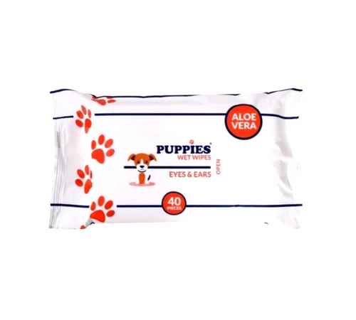 Puppies Eyes &amp; Ears Nedves Törlőkendő 40db-os