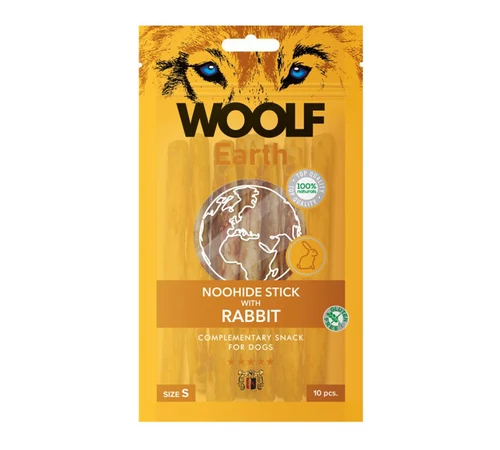 Woolf earth kollagénes rúd nyúl S 90g