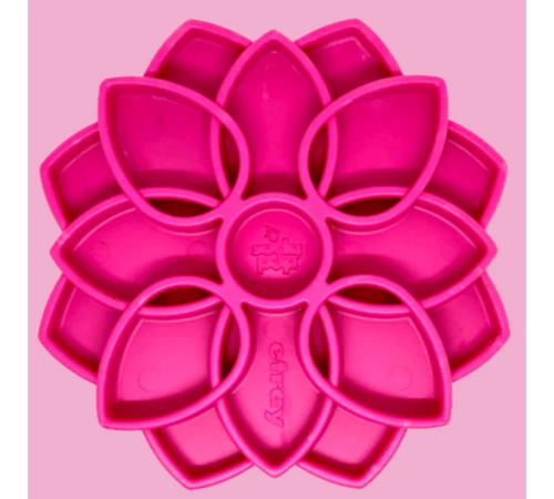 SodaPup® Mandala Habzsolásgátló tál kutyáknak - pink