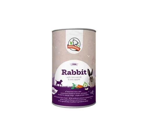 NYÚL párolt menü kutyáknak 400g - Farkaskonyha