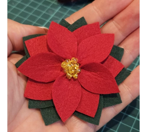 Mikulásvirág nyakörvdísz