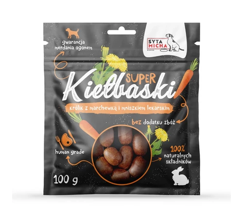 Mini kolbászok nyúllal, sárgarépával és pitypanggal