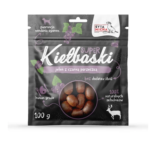 Mini kolbászok szarvassal és fekete ribizlivel