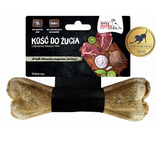 Rágócsont bárányhússal, kiwivel és kókusszal