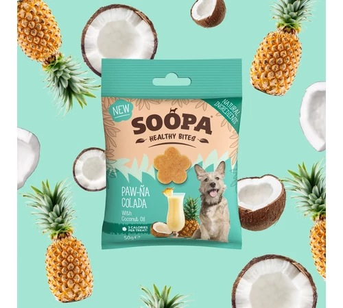 SOOPA Healthy Bites - Paw-Ña Colada kókusztejjel és ananásszal 50 g