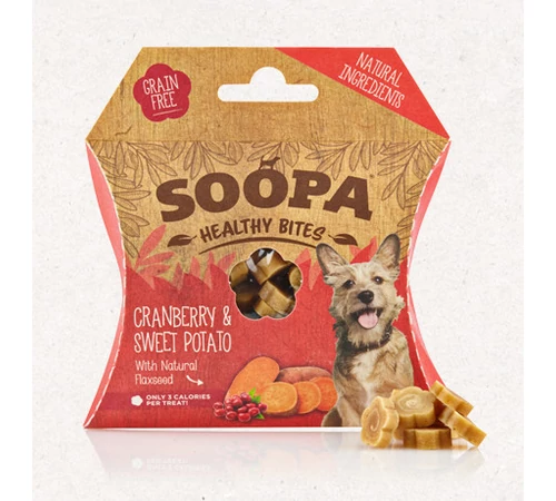 SOOPA Healthy Bites - vörös áfonyával és édesburgonyával 50 g