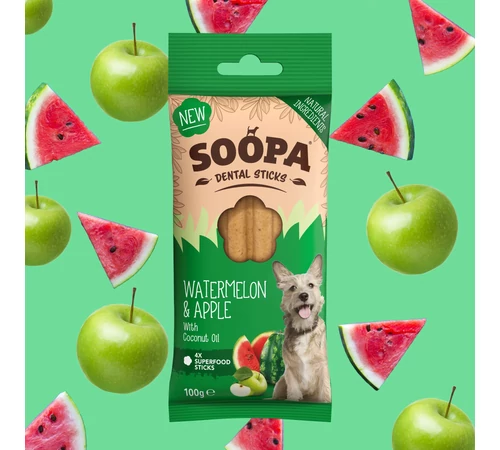 SOOPA Dental Sticks - görögdinnyével és almával 100 g