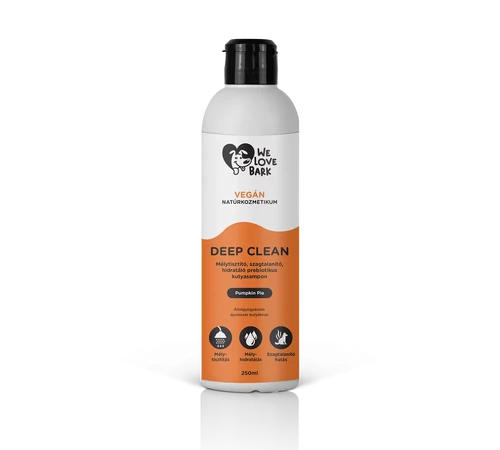 We Love Bark Deep Clean - mélytisztító és hidratáló prebiotikus kutyasampon 250 ml
