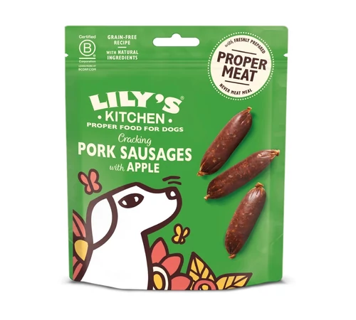 Lily's Kitchen Minikolbászkák - sertéshússal és almával 70g