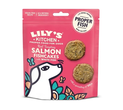 Lily's Kitchen Dog Salmon Fishcakes Treat 70 g - lazac és fehérhal