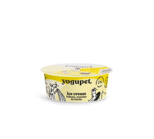 Yogupet - Ice Cream - Joghurt kutyáknak/cicáknak - Ananász, Kókusz és Banán
