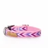 Kép 1/2 - Chevron mintás pink nyakörv